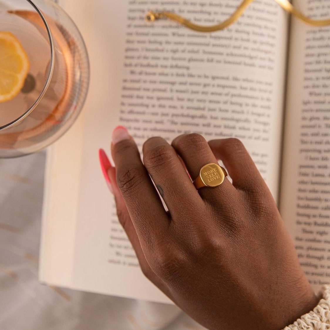 “Self Love" Signet Ring