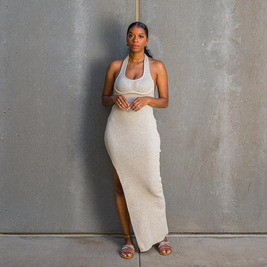 "Naomi" Halter Dress