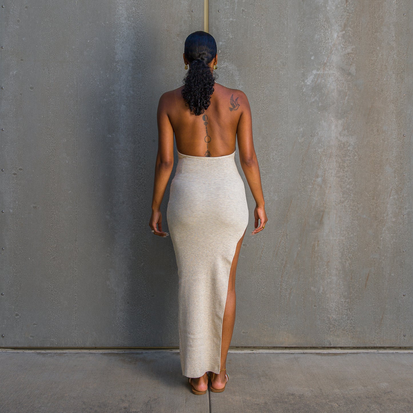 "Naomi" Halter Dress