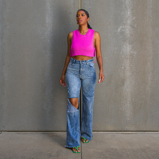 "Double Take" Crop Top